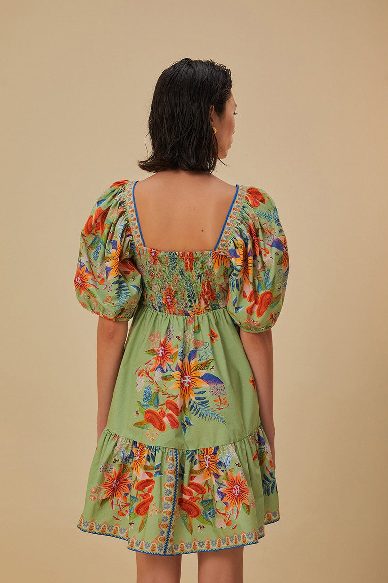 Bright Yard Green Mini Dress