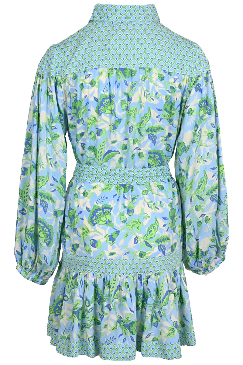 Stefania Short Dress Blue