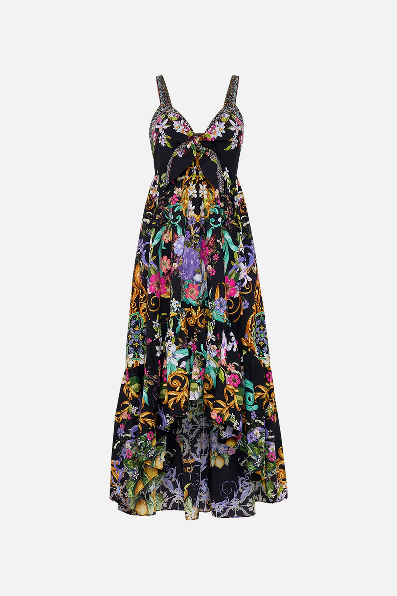 Marchesa high low sales dress