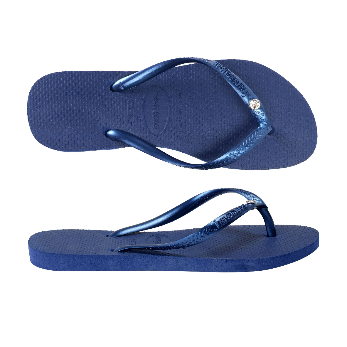 Havaianas slim crystal navy discount