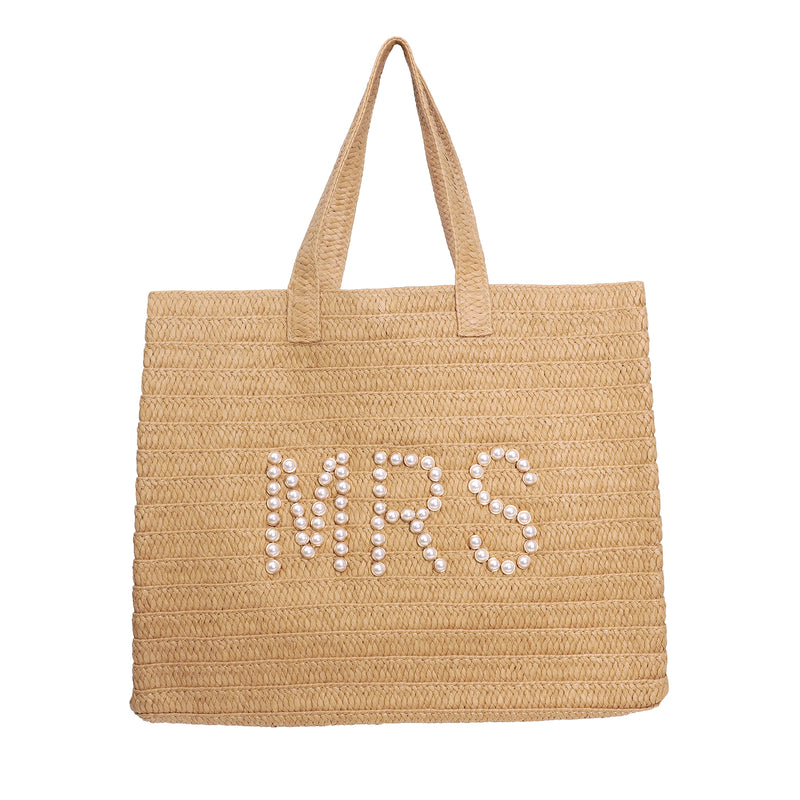 Mrs Pearl Tote Sand White