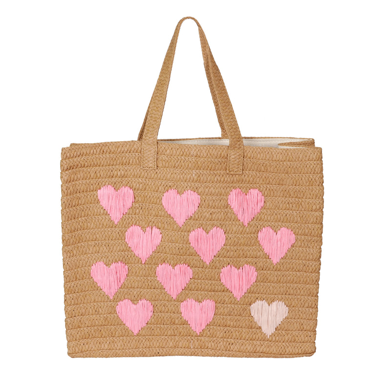 Be Mine Tote Sand/Coral
