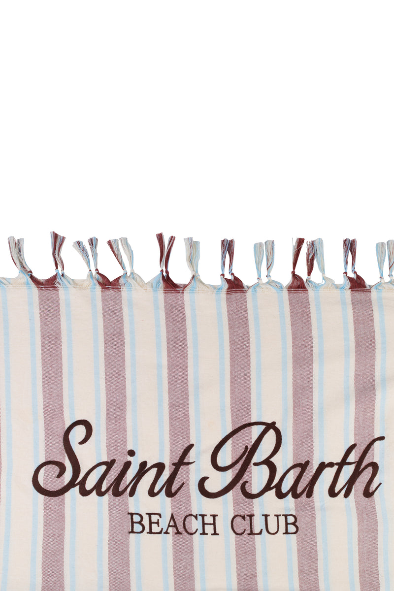 Foutas Beach Towel Brown Stripes