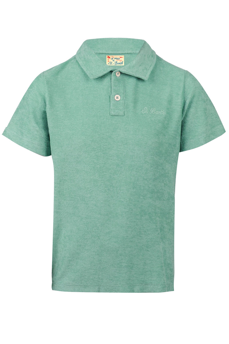 Green Terry Polo Shirt Jeremy Jr