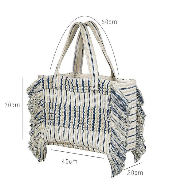 Blue & Green Beach Bag