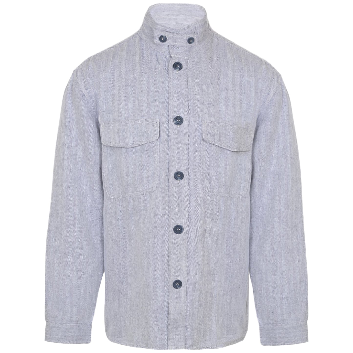 Nuno Casual Linen Blend Shacket Dusk - Top