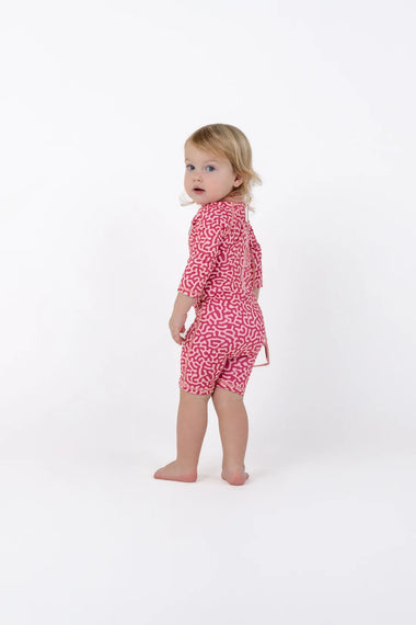 Baby Swimsuit Long Sleeve Coral Reef