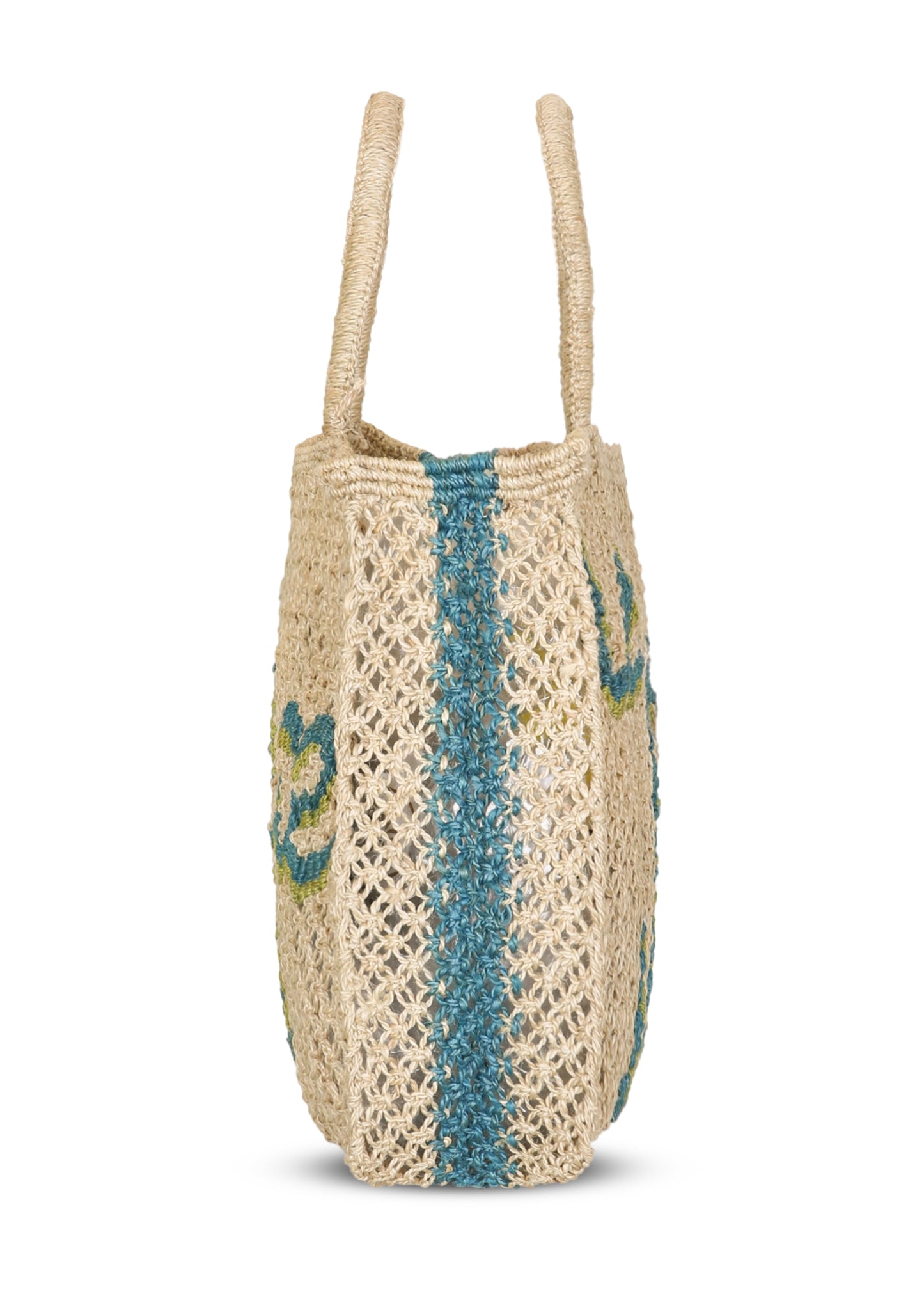 Load image into Gallery viewer, La Dolce Vita Jute Bag Natural/Ocean - Bag
