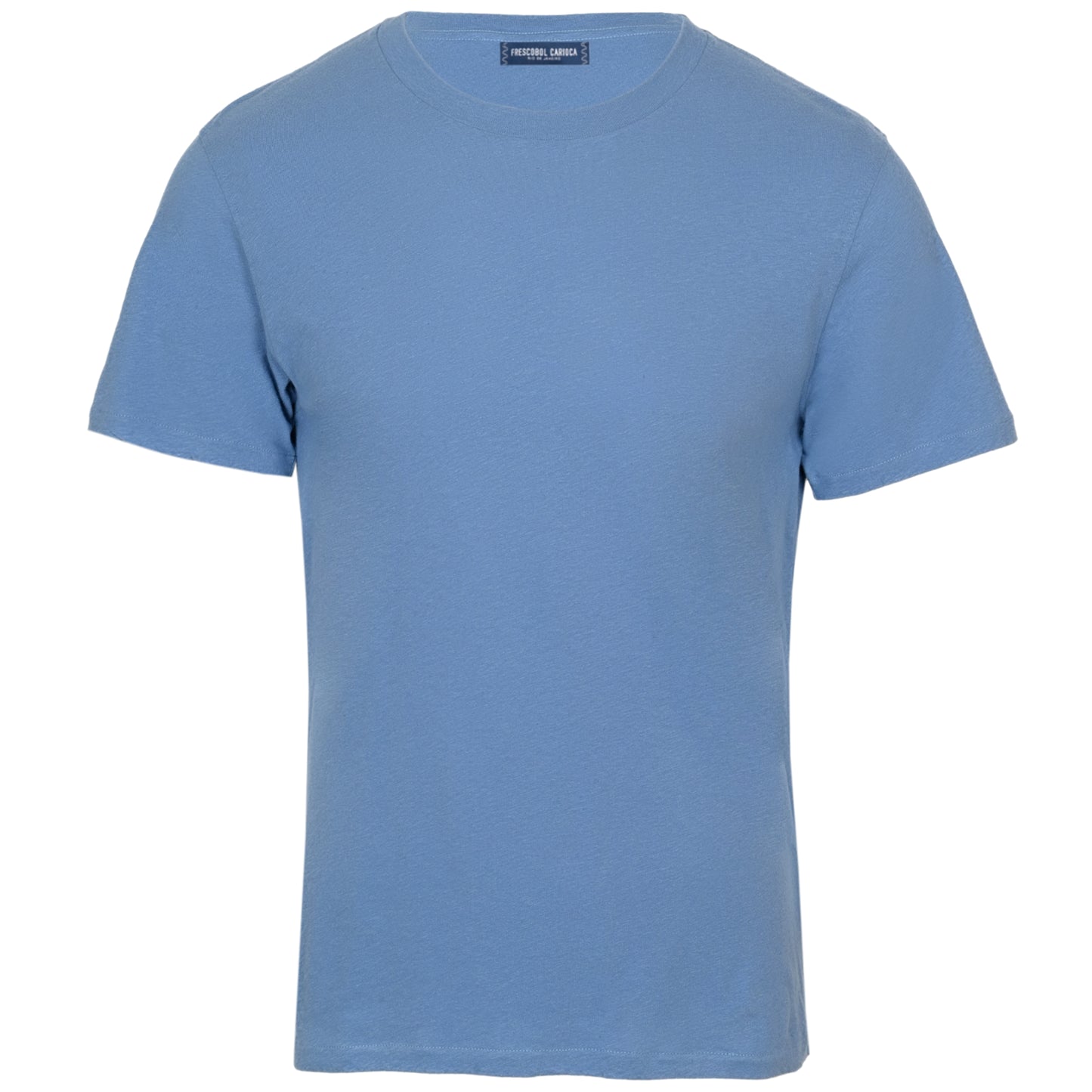 Load image into Gallery viewer, Lucio Linen Blend T-Shirt Denim Blue - Top
