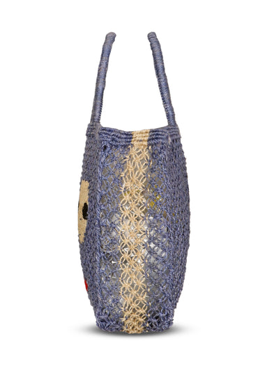Big Eyes Jute Bag Pebble - Bag