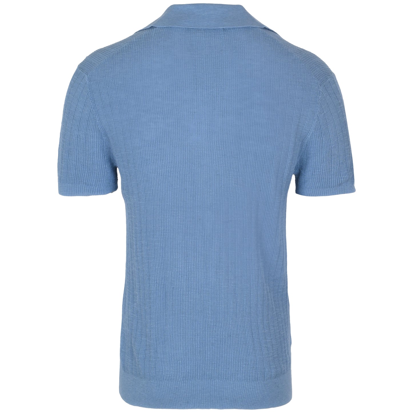 Load image into Gallery viewer, Joaquim V Neck Polo Short Sleeve Denim Blue - Polo Shirt
