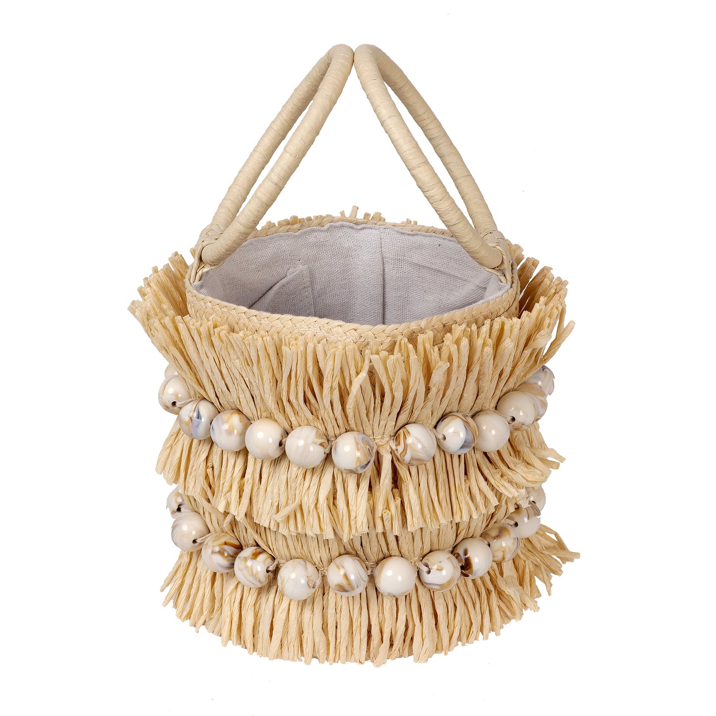 Load image into Gallery viewer, Tiki Bucket Bag Natural - ONE SIZE - Bag
