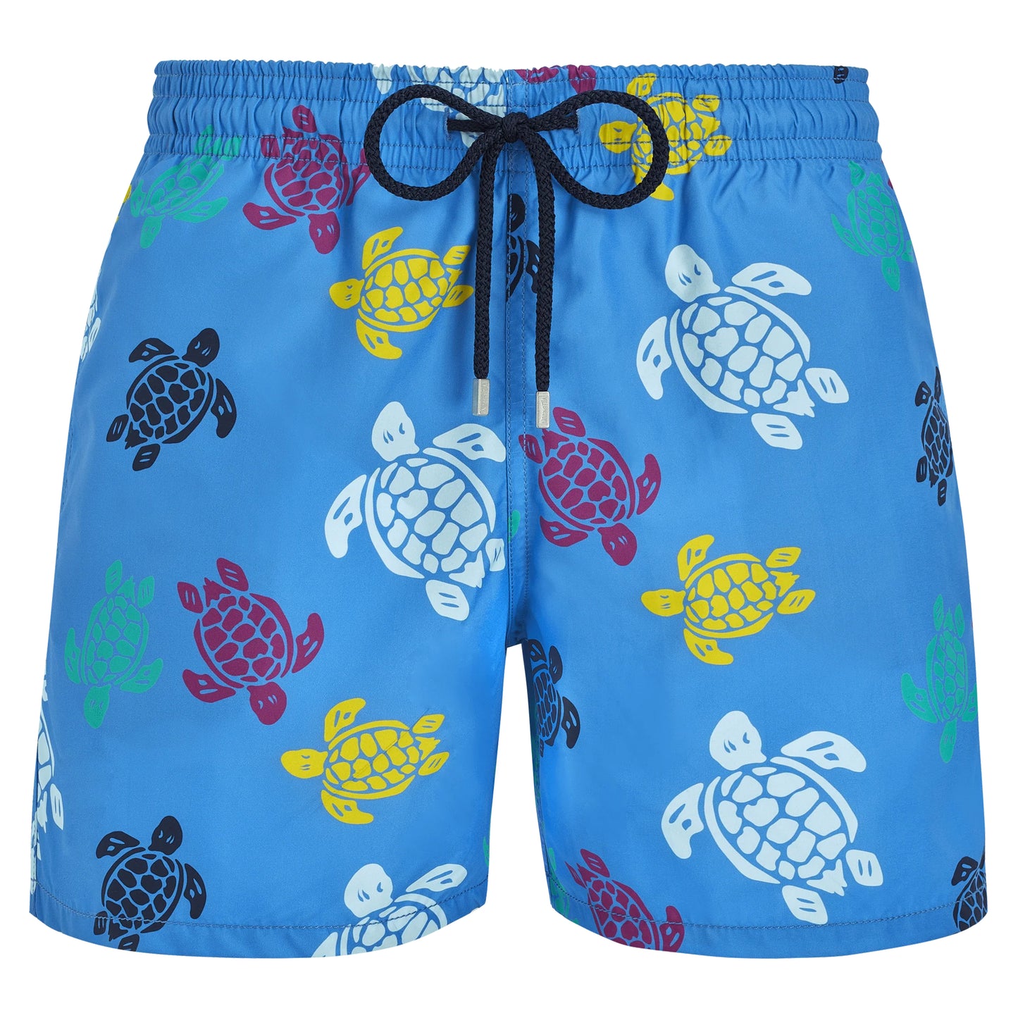 Load image into Gallery viewer, Men Swim Shorts Ronde Des Tortues Multicolored Blue - Men’s Swim Shorts
