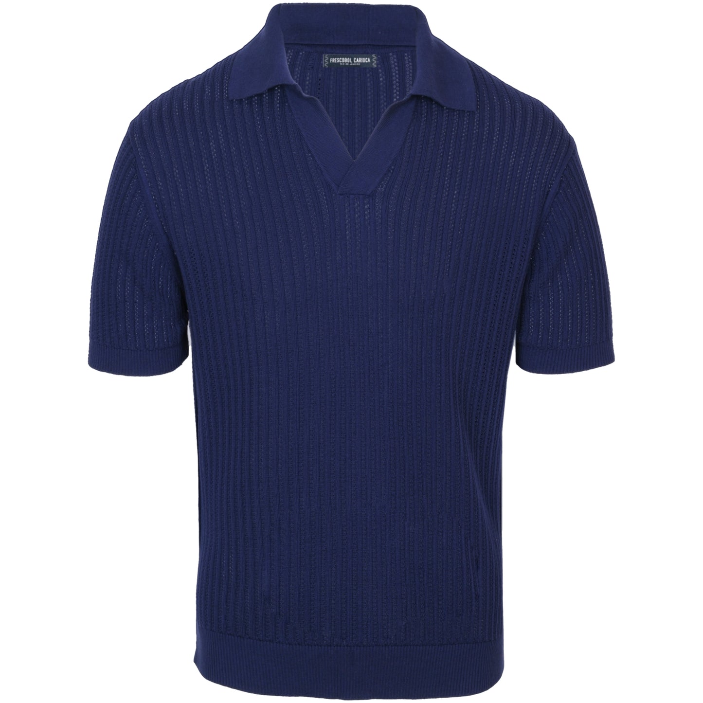 Load image into Gallery viewer, Rino RC Chain Stitch Knitted Polo Dusk - Polo Shirt
