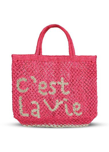 C’est La Vie Jute Bag Hot Pink - Bag
