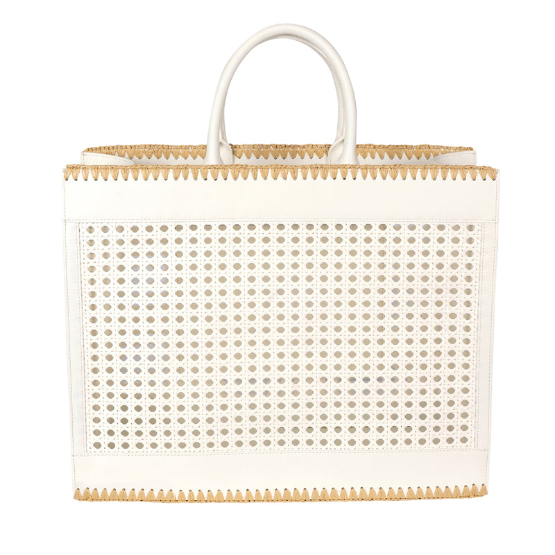 Ellie Large Tote Bag Ivory/Natural
