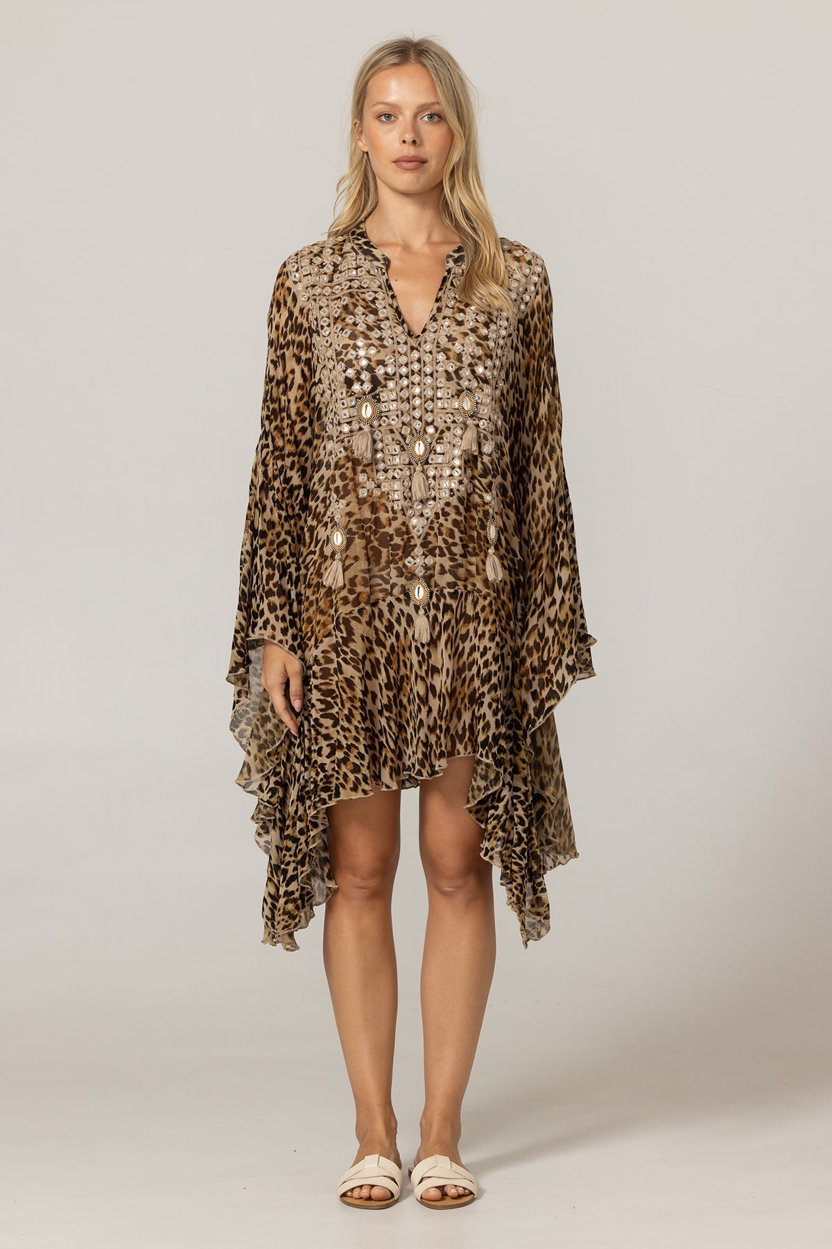 Load image into Gallery viewer, Kayla Short Kaftan - ONE SIZE - Kaftan
