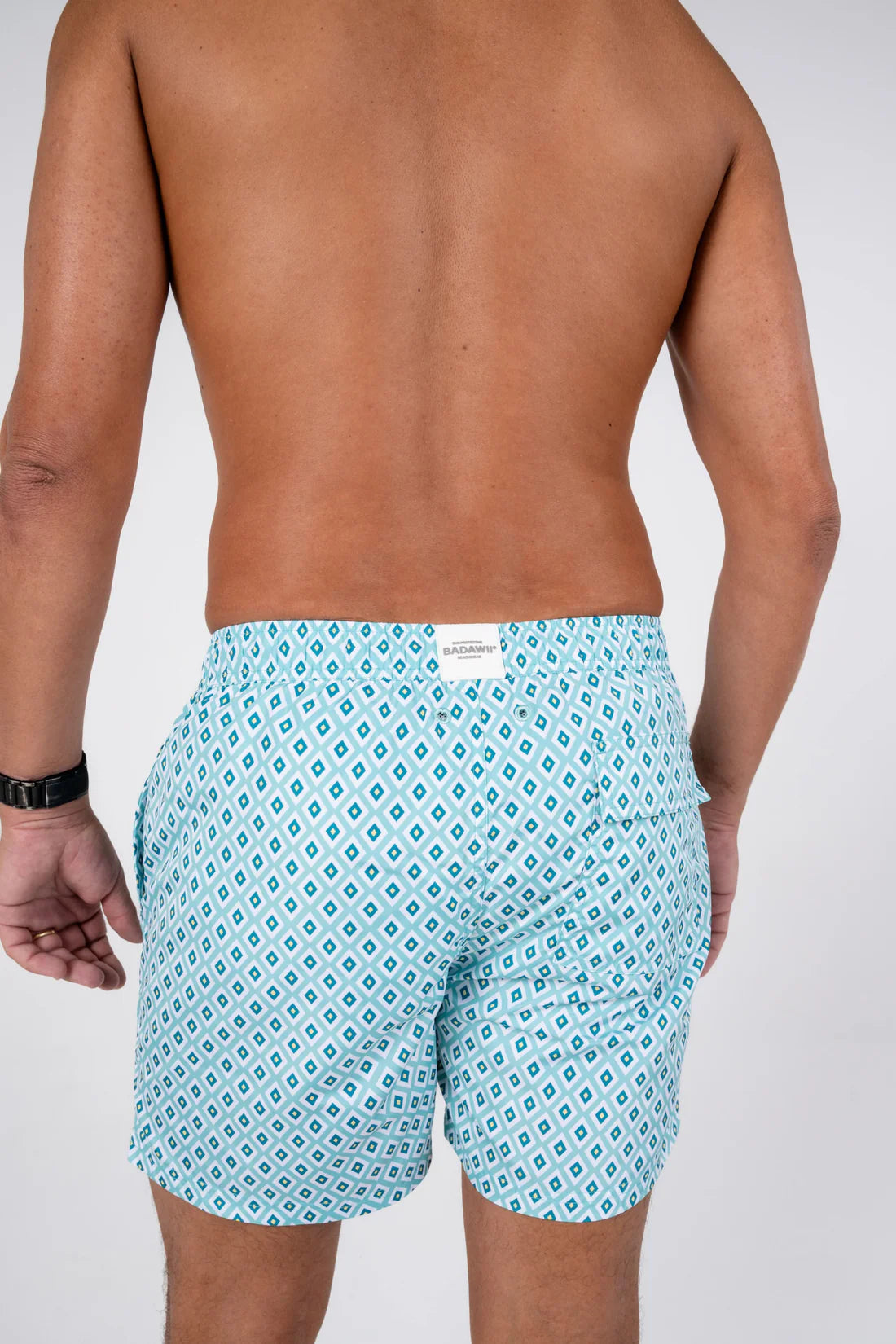 Load image into Gallery viewer, Men Swim Shorts Diamond Green
