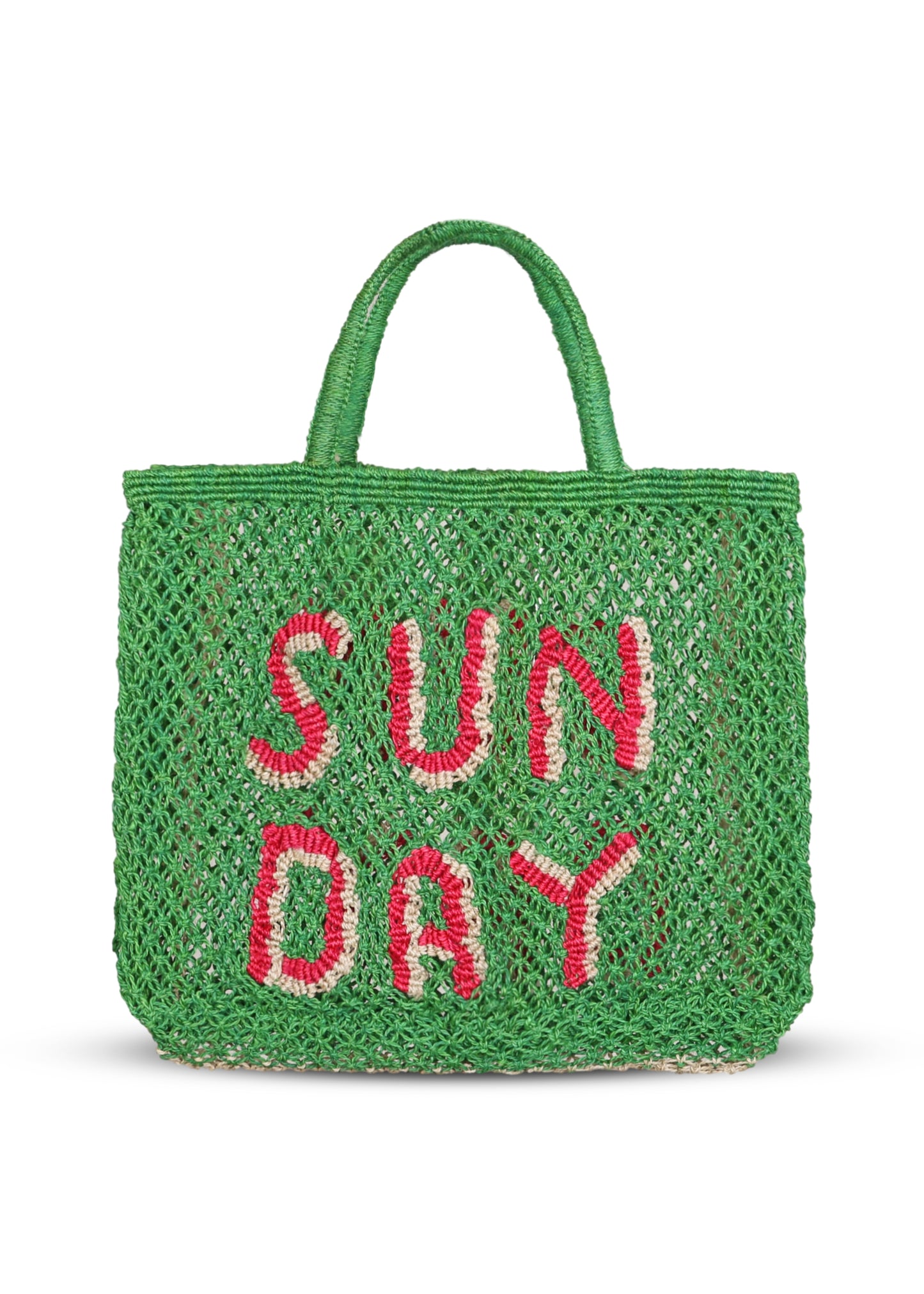 Load image into Gallery viewer, Sun-Day Jute Bag Green - Bag
