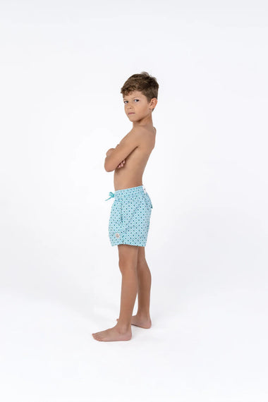 Boys Swim Shorts Diamond Green
