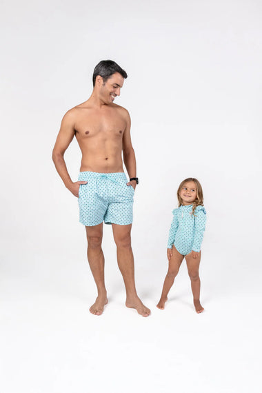 Men Swim Shorts Diamond Green