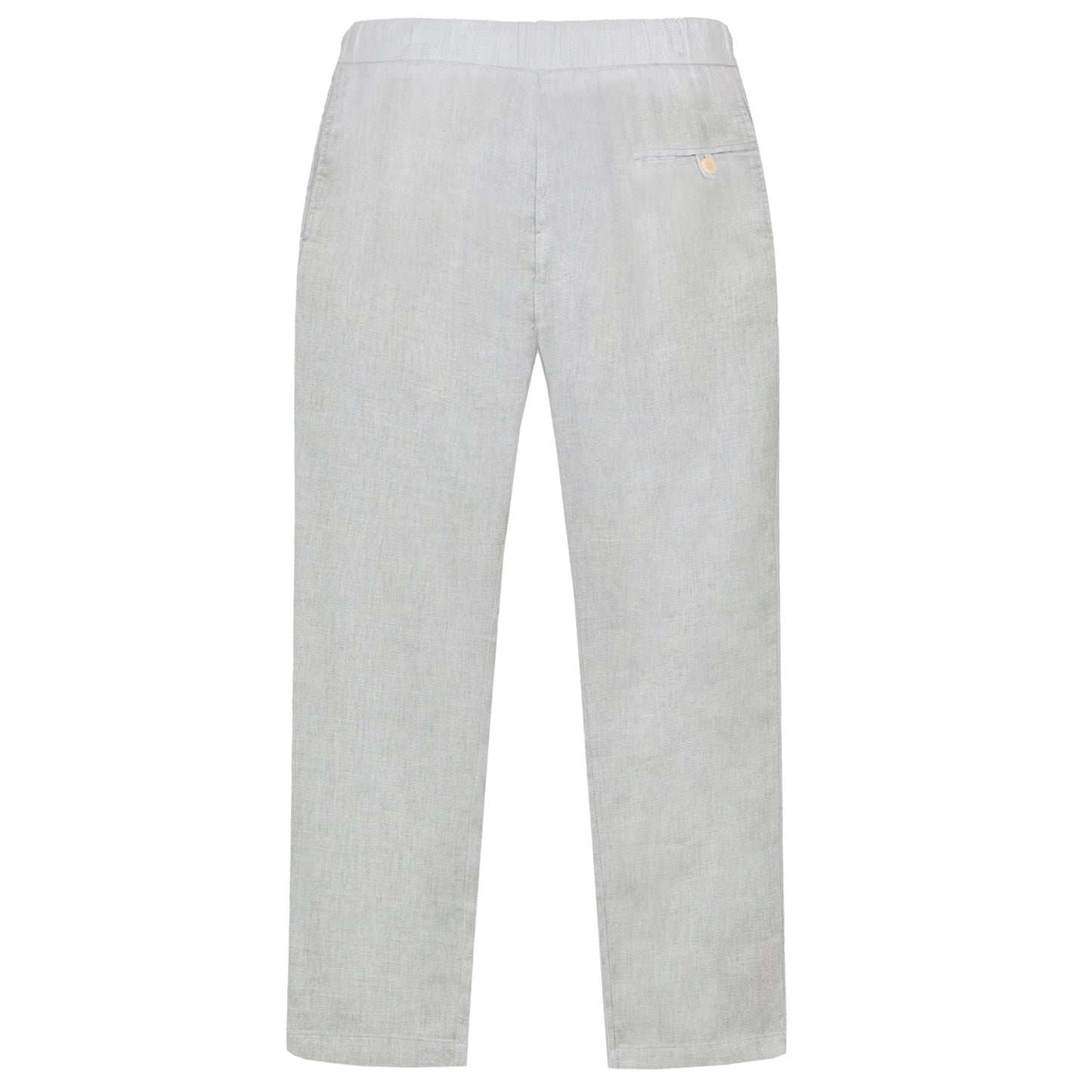 Load image into Gallery viewer, Oscar Linen Chinos Light Melange Grey - Trousers
