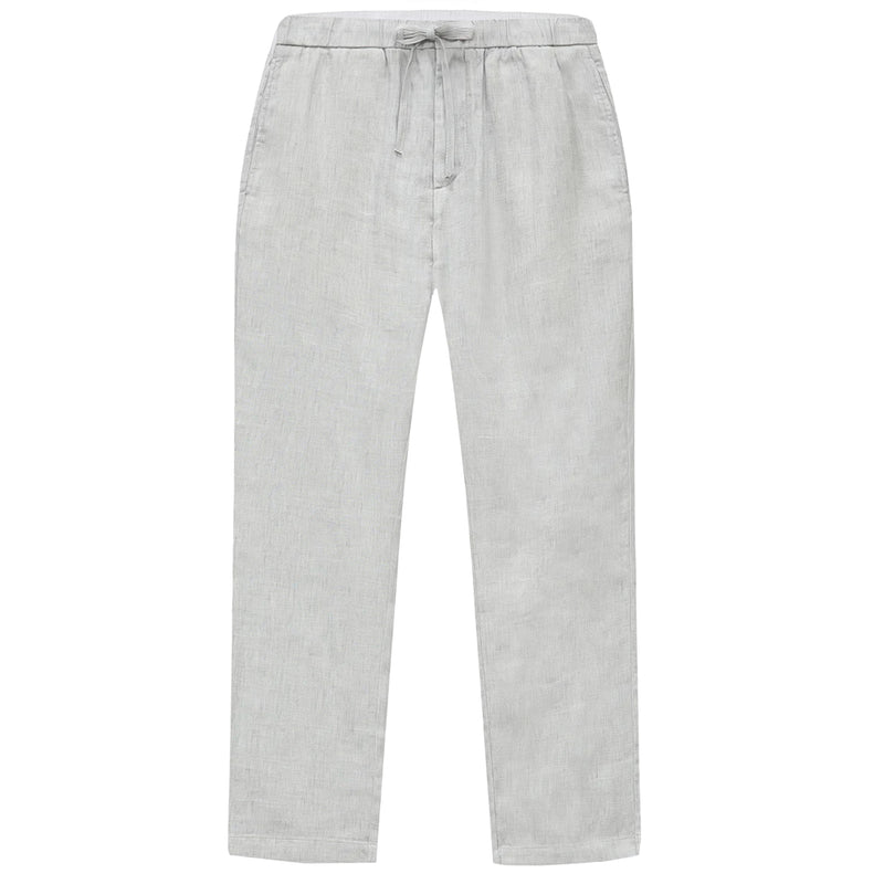 Oscar Linen Chinos Light Melange Grey