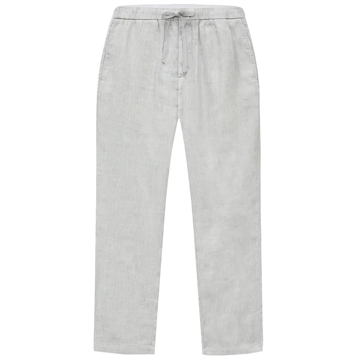 Load image into Gallery viewer, Oscar Linen Chinos Light Melange Grey - Trousers

