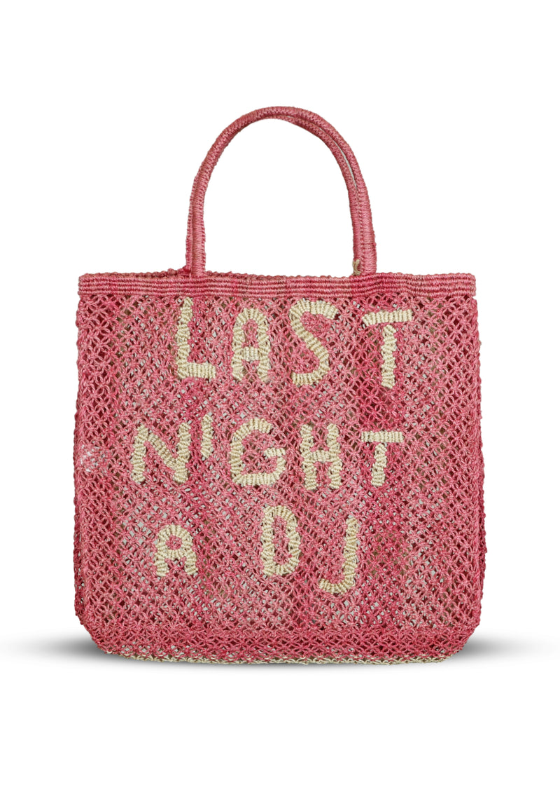 Last Night A DJ Jute Bag Berry