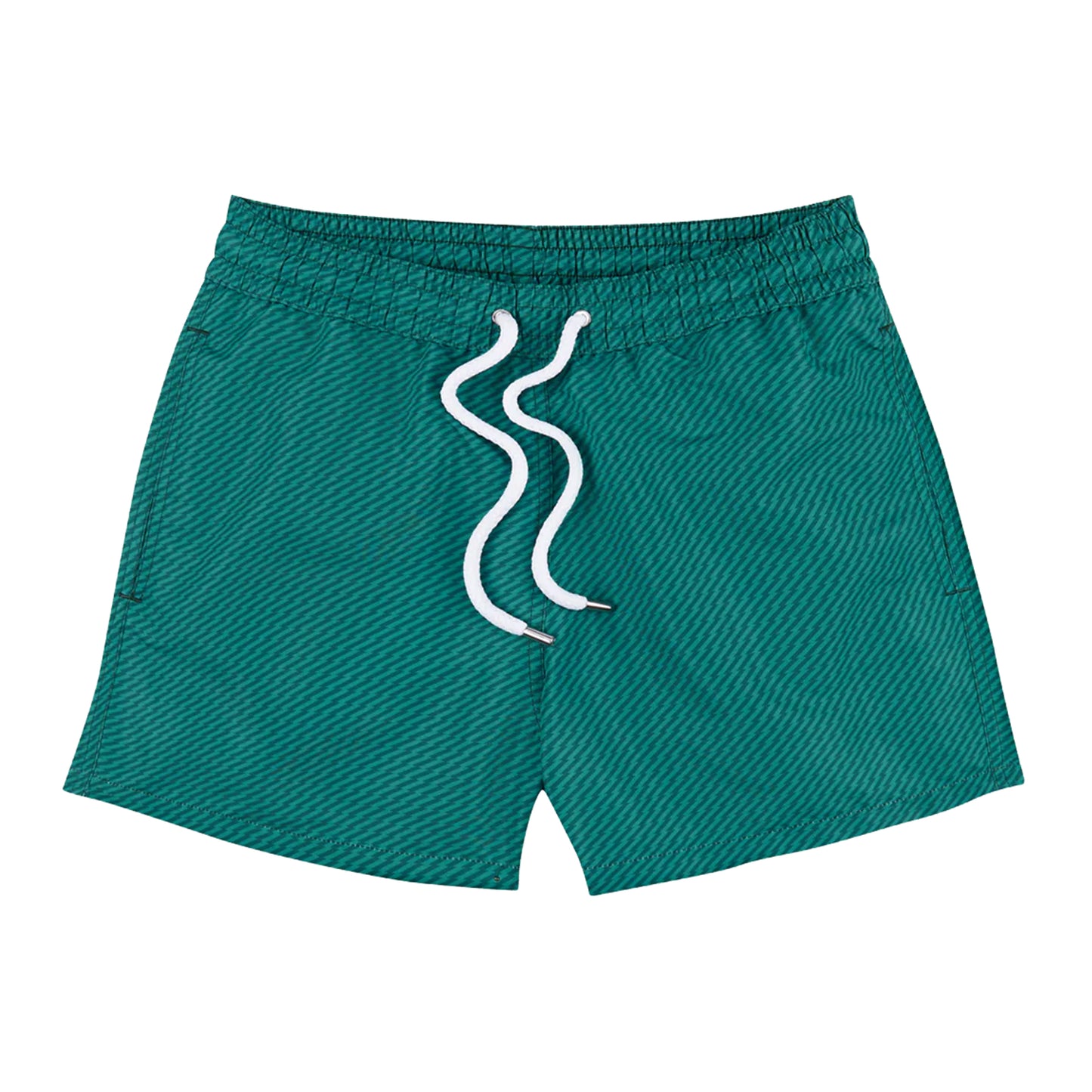 Sport Swim Short Underwater Pepe Print Green Lagoon - Swim Shorts