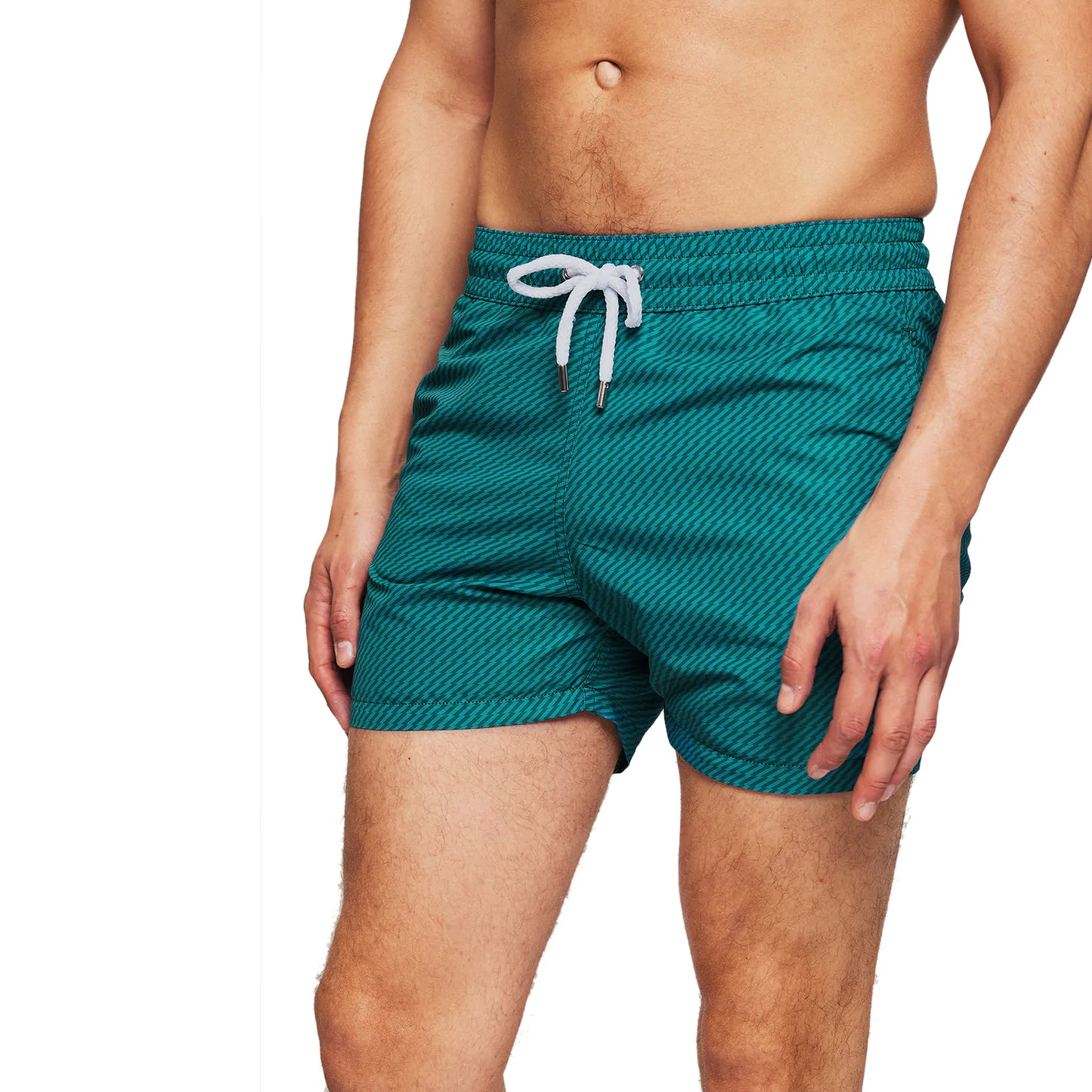 Sport Swim Short Underwater Pepe Print Green Lagoon - Swim Shorts