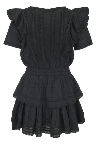 Natasha Dress Swiss Dot Black - Dress