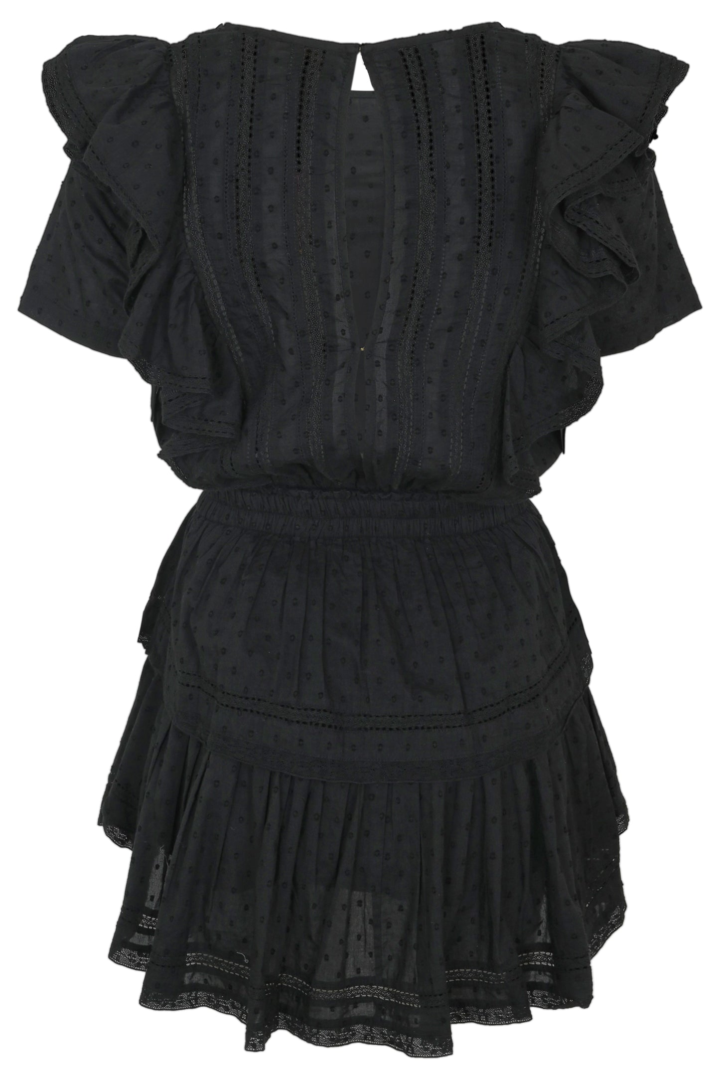 Load image into Gallery viewer, Natasha Dress Swiss Dot Black - Dress
