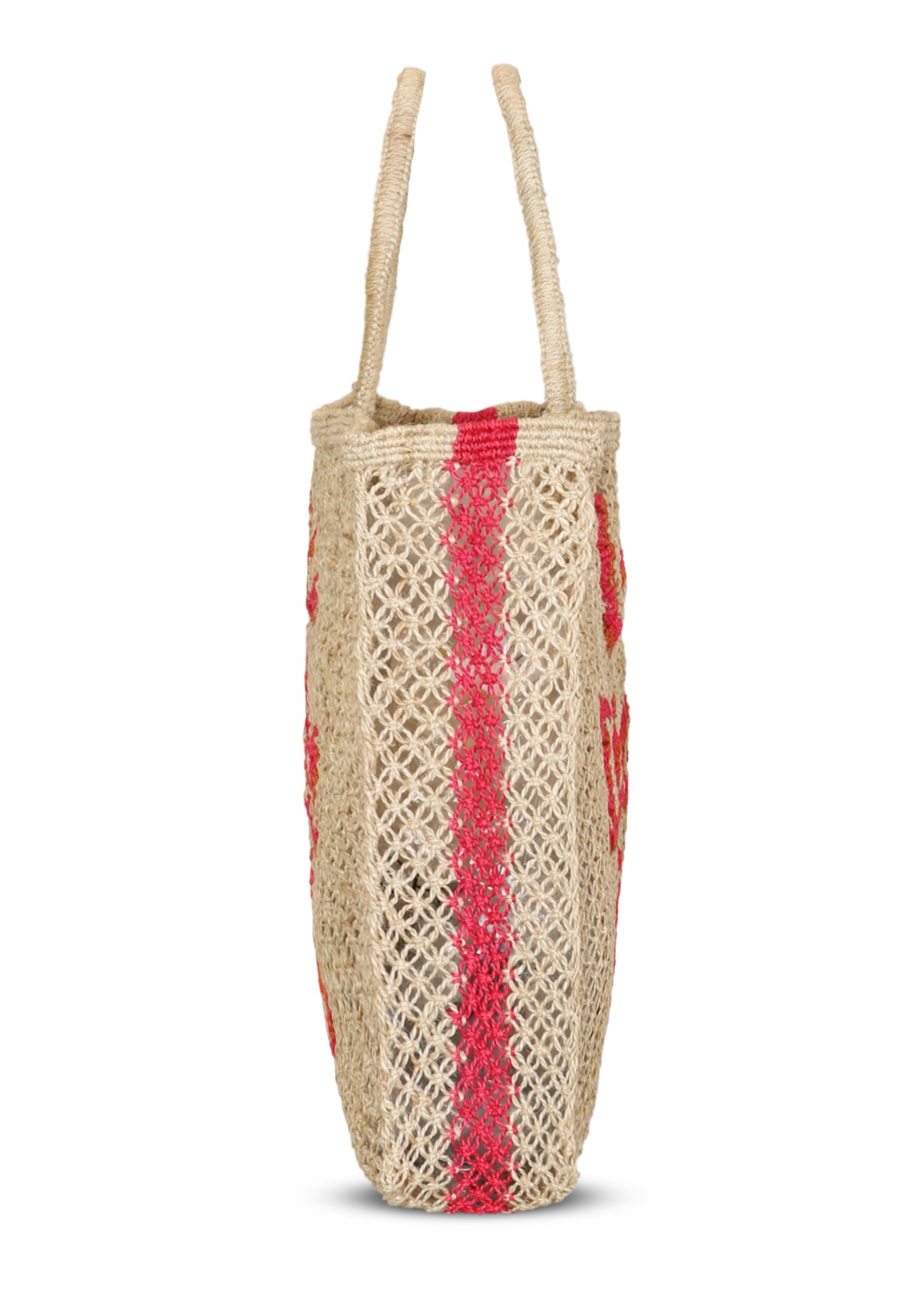 Load image into Gallery viewer, La Dolce Vita Jute Bag Natural/Hot Pink - Bag
