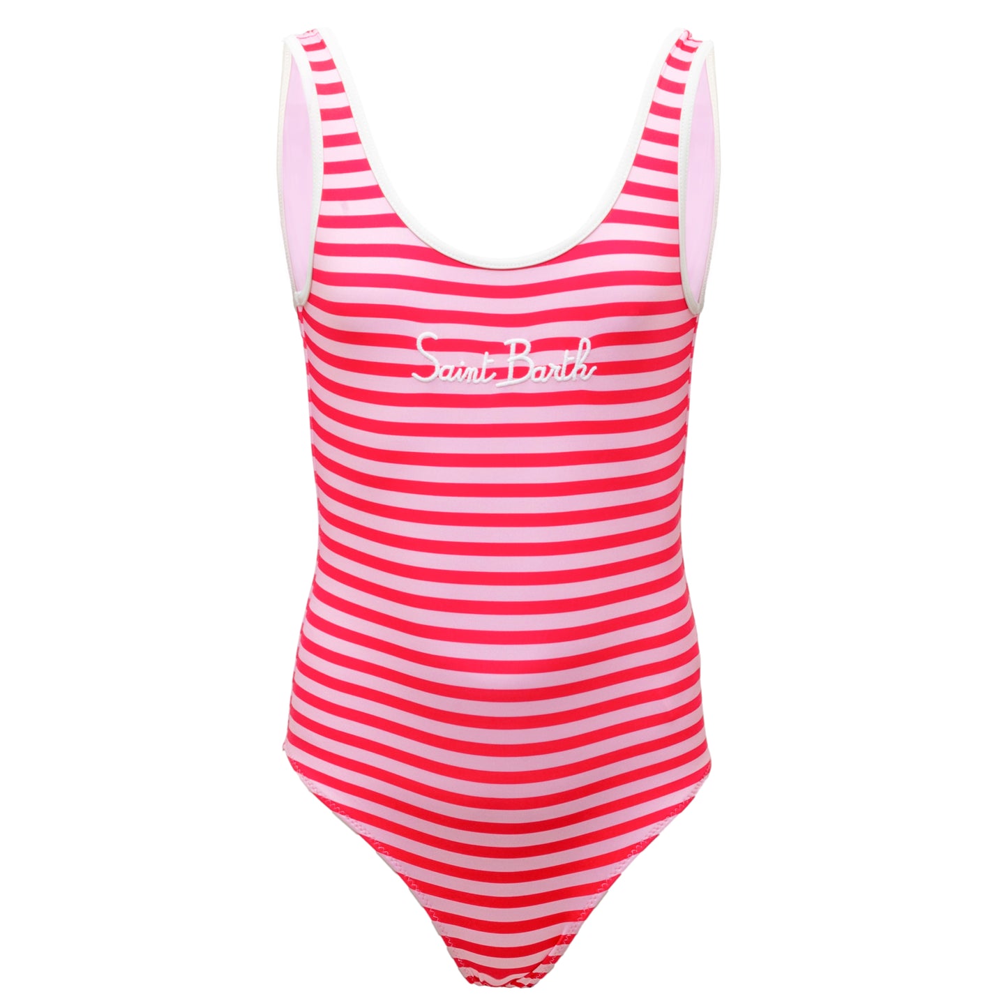 Load image into Gallery viewer, Cara String Saint Barth Stripes Red &amp;amp; White - Girls One Piece
