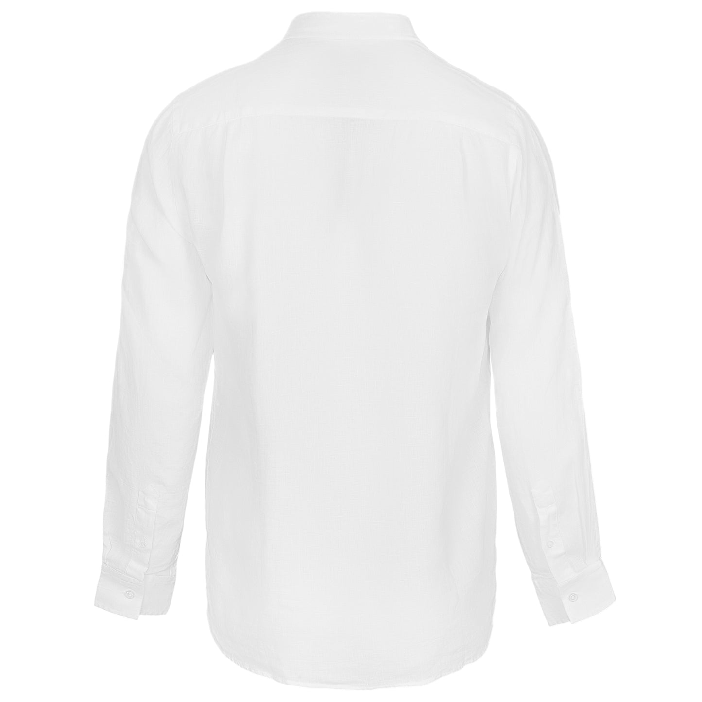 Load image into Gallery viewer, Caroubis White Linen Shirt - Long Sleeve Shirt
