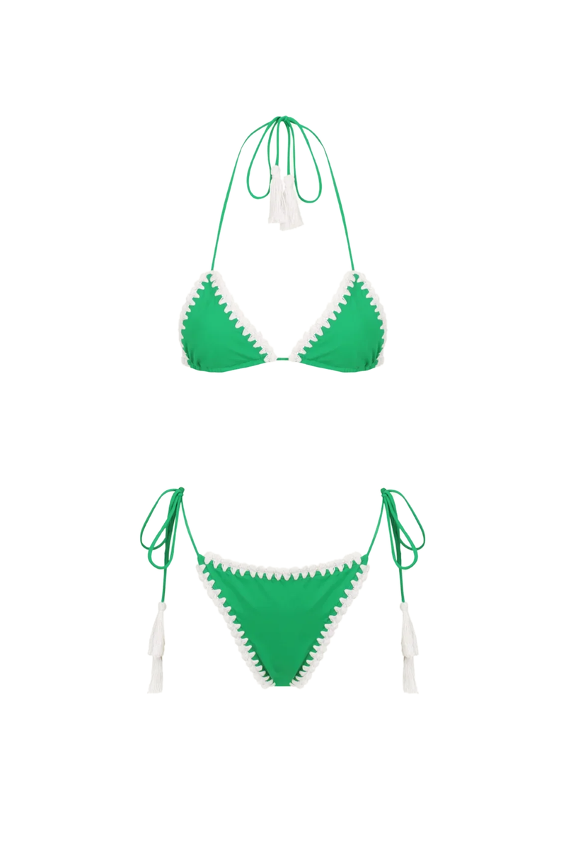 Peaches Crochet Bikini Set Meadow