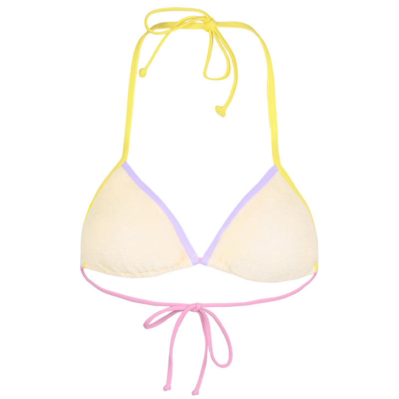 Leah String Triangle Bikini Top Terry Multicolour