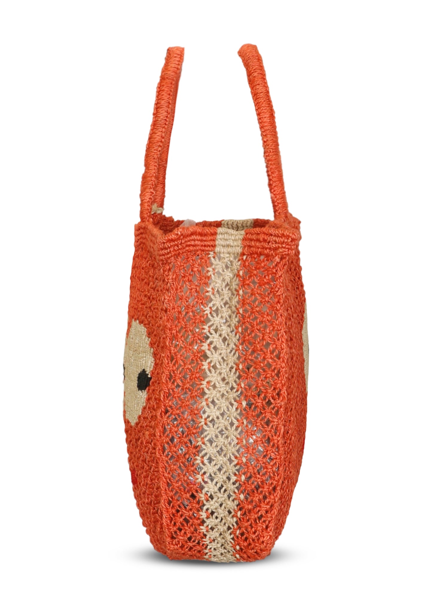 Load image into Gallery viewer, Big Eyes Jute Bag Peach - Bag

