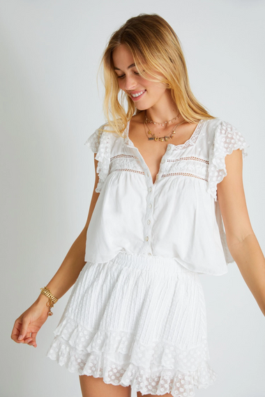 Toya Skirt White - Skirt