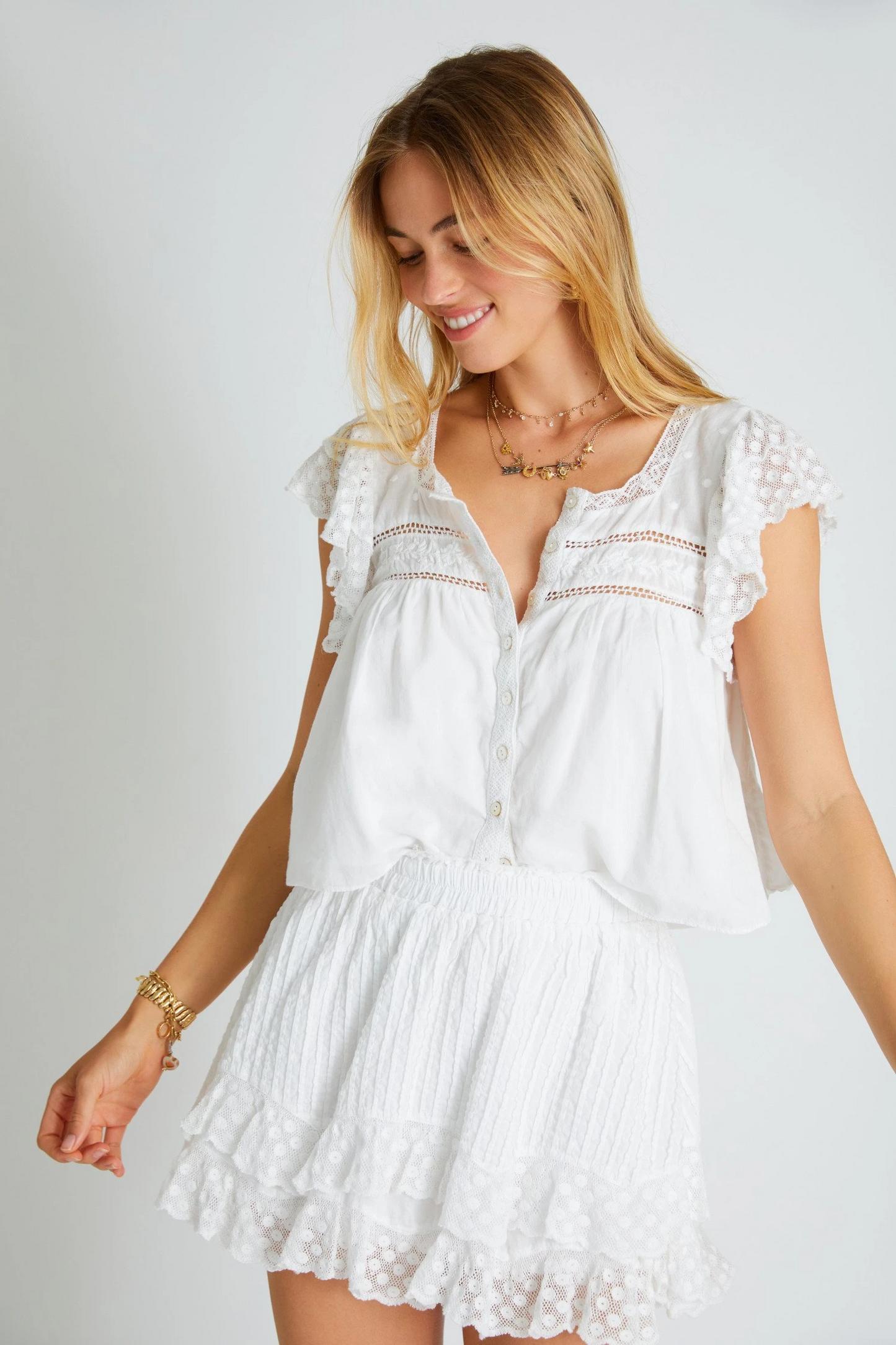 Toya Skirt White
