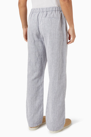 Rocha Cotton Linen Blend Trouser Dusk - Trousers