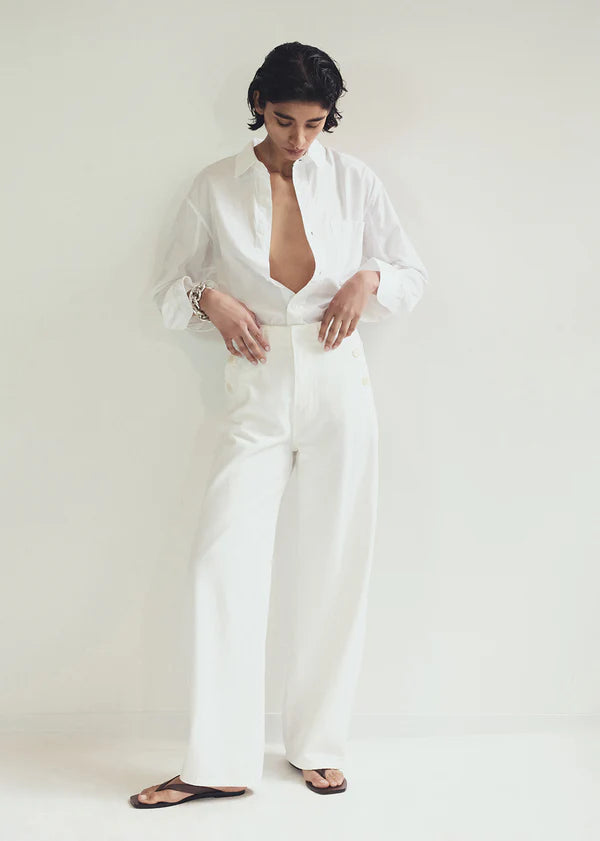 Load image into Gallery viewer, Boardwalk Trouser in Soft White
