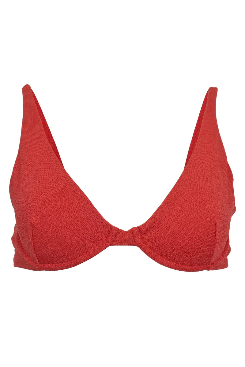 Long Underwire Bikini Top Kaki
