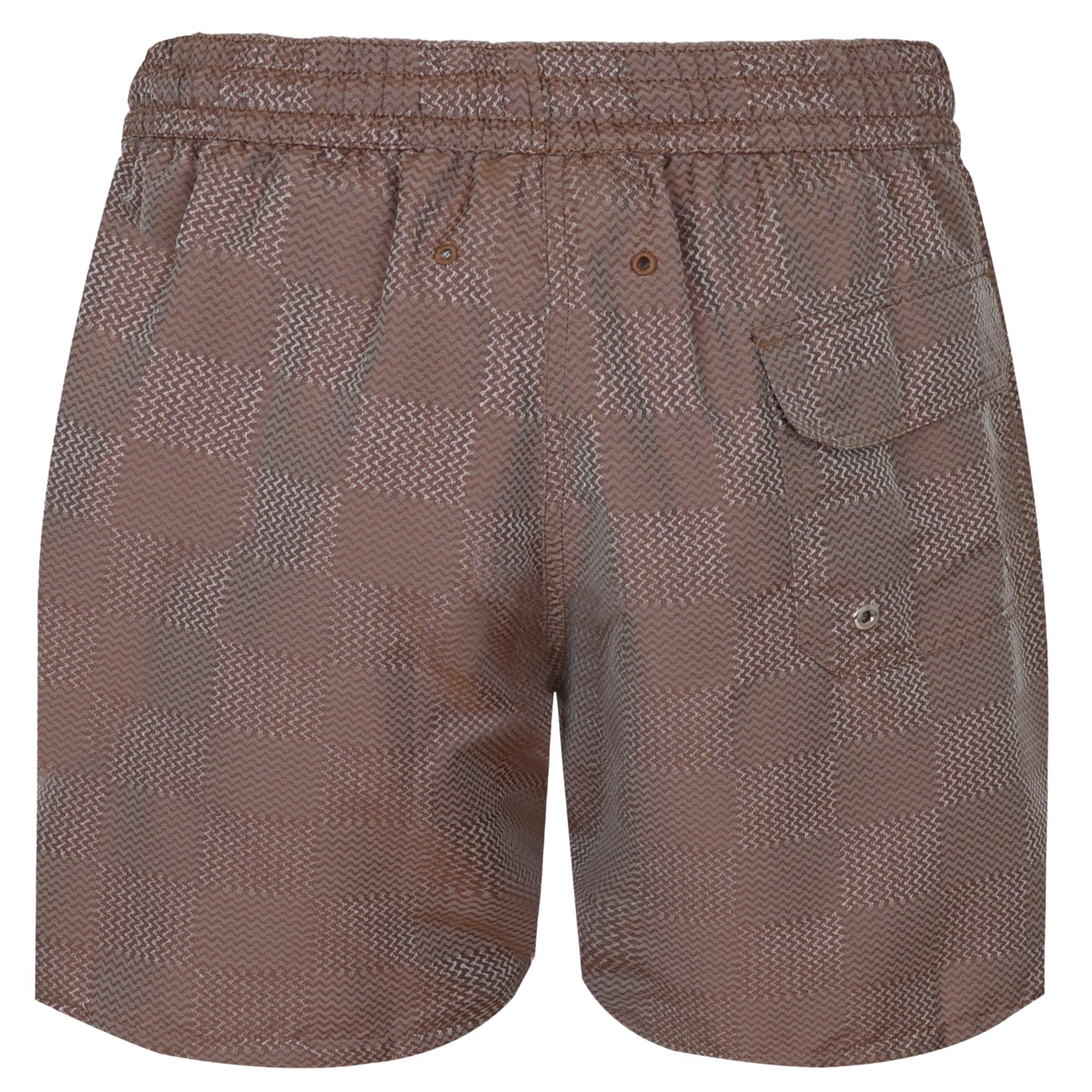 Load image into Gallery viewer, Santos Copa Check Print Jacquard Swimshorts Brown - Swim Shorts
