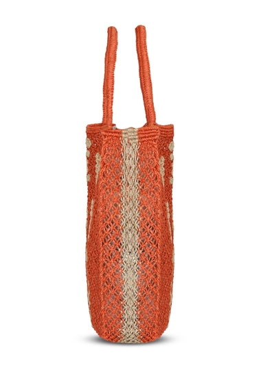 Wish You Were Here Jute Bag Peach - Bag