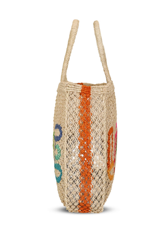 Load image into Gallery viewer, Love Jute Bag Natural - Bag
