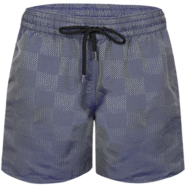Rio Copa Check Print Jacquard Swimshorts Dusk - Swim Shorts