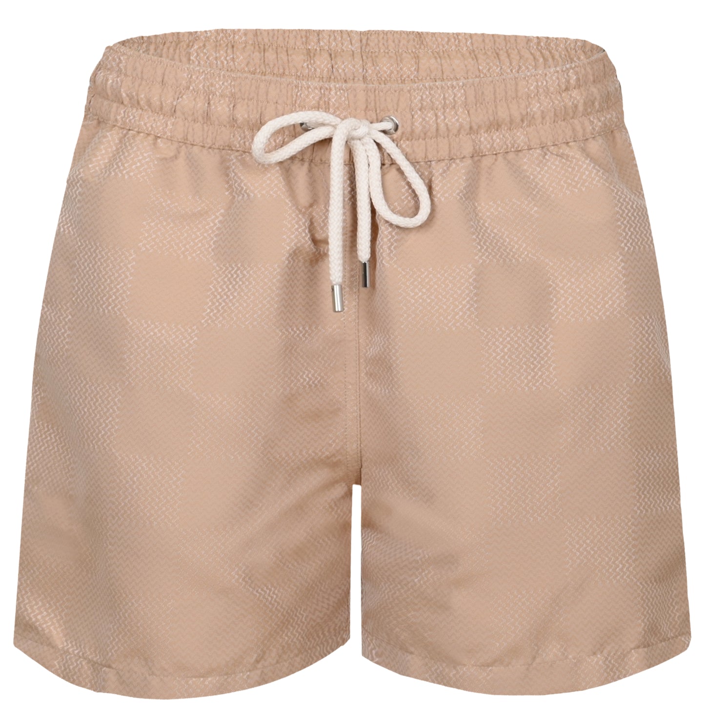 Load image into Gallery viewer, Rio Copa Check Print Jacquard Swimshorts Sand - Swim Shorts
