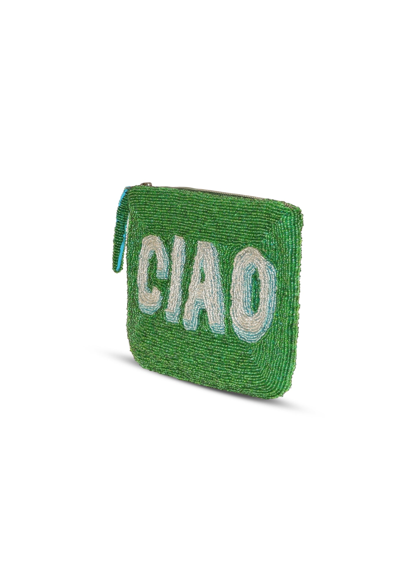 Load image into Gallery viewer, Ciao Beaded Clutch Green - Bag
